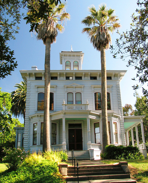 click to view larger image John Muir's Victorian home in Martinez, California was built in the Italinate style