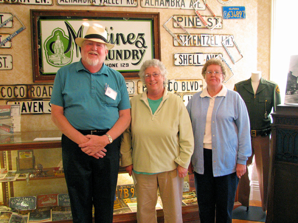 click to view larger image Volunteers at the Martinez Museum.